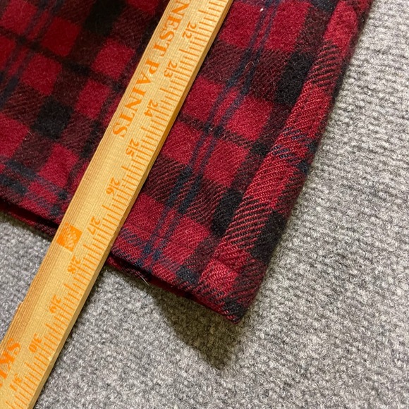 Vintage 80s Woolrich Red Buffalo Plaid Wool Hunting Long Sleeve Button-Up - Picture 9 of 9